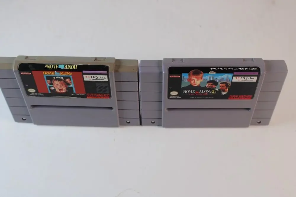 2 game lot: Home Alone 1 + Home Alone 2 (Super Nintedo, SNES) Game Carts Only